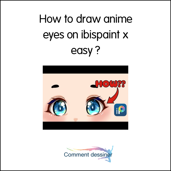 How to draw anime eyes on ibispaint x easy